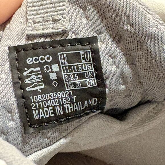 Ecco Golf Shoes Womens 11 Beige Biom Hybrid 4 Gore Tex Spikeless Leather - Picture 8 of 9